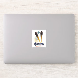 Sticker Affiche de ski Okemo Ludlow Vermont