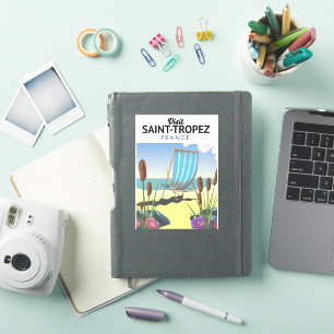 Sticker Affiche de voyage de Saint-Tropez France
