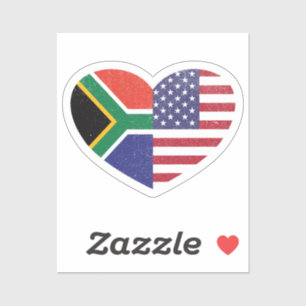 Sticker Afrique du Sud Amérique du Sud