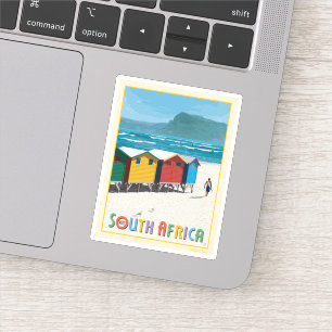 Sticker Afrique du Sud   Plage de Muizenberg