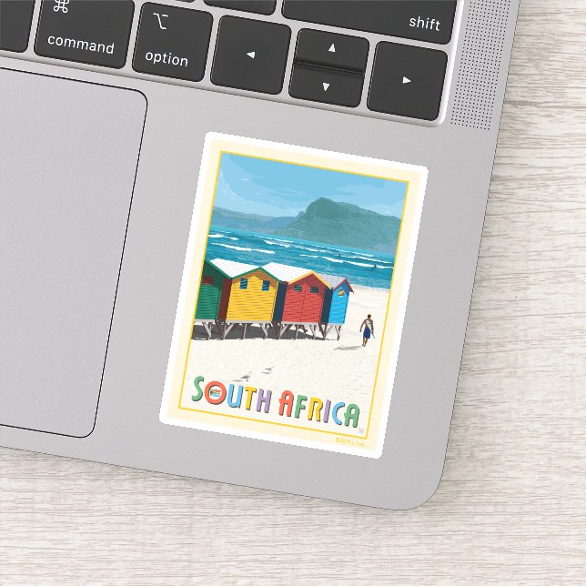 Sticker Afrique du Sud | Plage de Muizenberg (Détail)