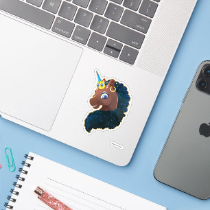 Sticker Afro Unicorn   Magique