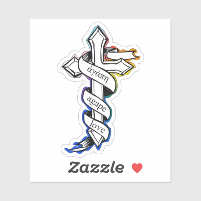 Sticker Agape Love (Feuille)