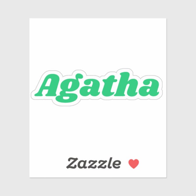 Sticker Agatha (Feuille)