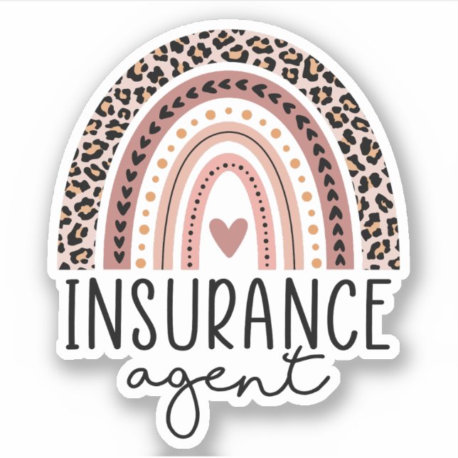 Sticker Agent d'assurance, Cadeau pour agent d'assurance (Devant)