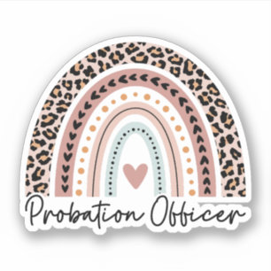 Sticker Agent de probation Rainbow, Agent de probation Don