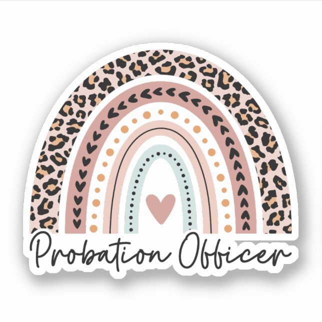 Sticker Agent de probation Rainbow, Agent de probation Don (Devant)