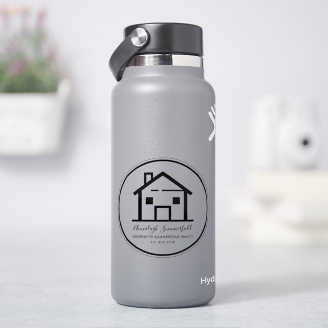 Sticker Agent immobilier moderne Personnalisé (HydroFlask)