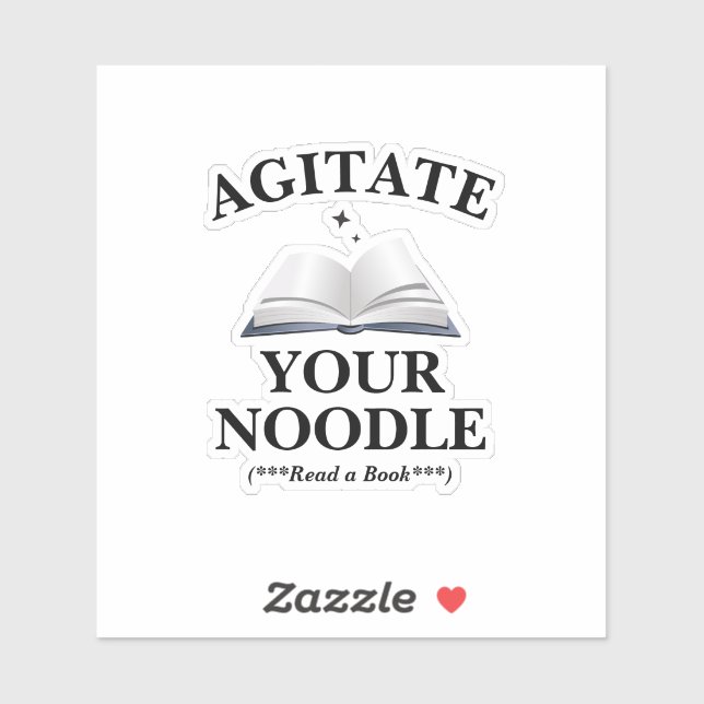 Sticker Agitate Your Noodle (Feuille)