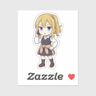 Sticker Ai Hayasaka Chibi Style de Servante Secrète