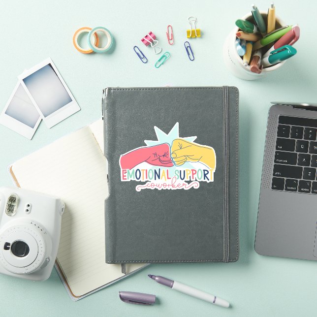 Sticker Aide émotionnelle Coworker Travail Bestie Cadeau (Couverture iPad)