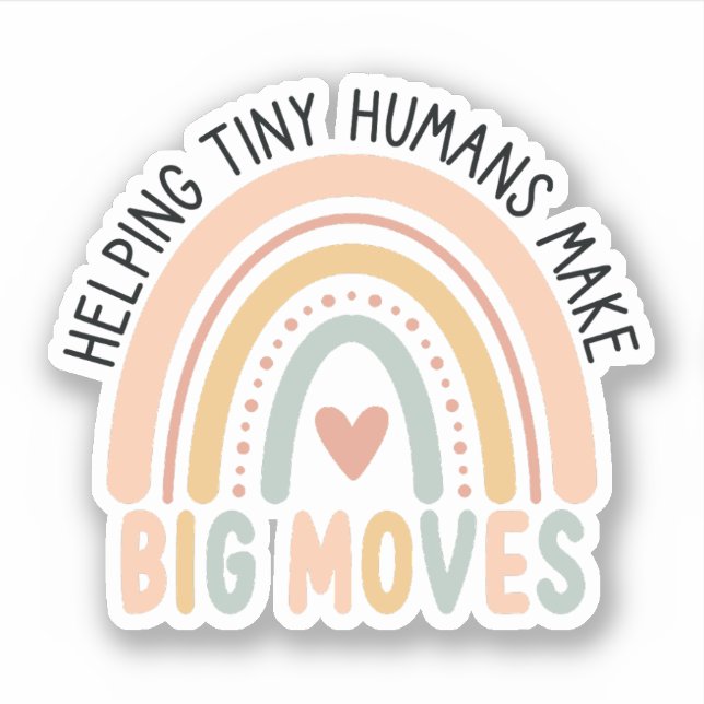 Sticker Aider les petits humains à faire de grands mouveme (Devant)