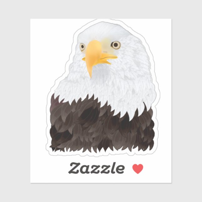 Sticker aigle américain (Feuille)