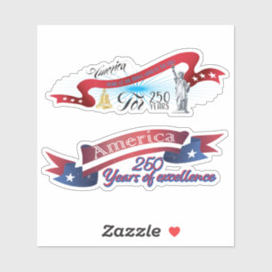Sticker Aigle américain Bold Patriotioc Anniversaire USA x