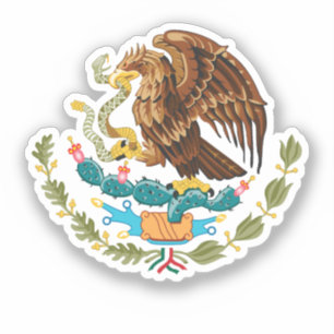 Sticker Aigle du drapeau mexicain