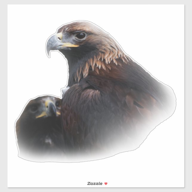Sticker Aigles d'or : Beautés à travers les bars (Feuille)