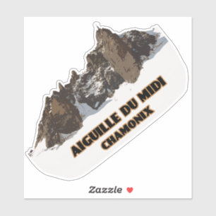 Sticker Aiguille du Midi, montagne de Mont Blanc