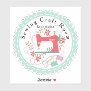 Sticker Aimer Coudre