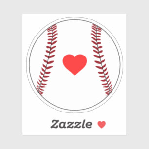 Sticker Aimer le baseball