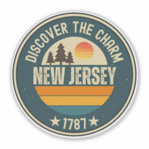 Sticker Aimez le New Jersey - Cadeau Souvenir de l'État NJ
