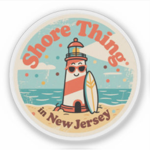 Sticker Aimez le New Jersey - Cadeau souvenir mignon de l'