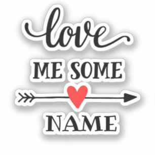 Sticker Aimez-moi un nom personnalisé personne