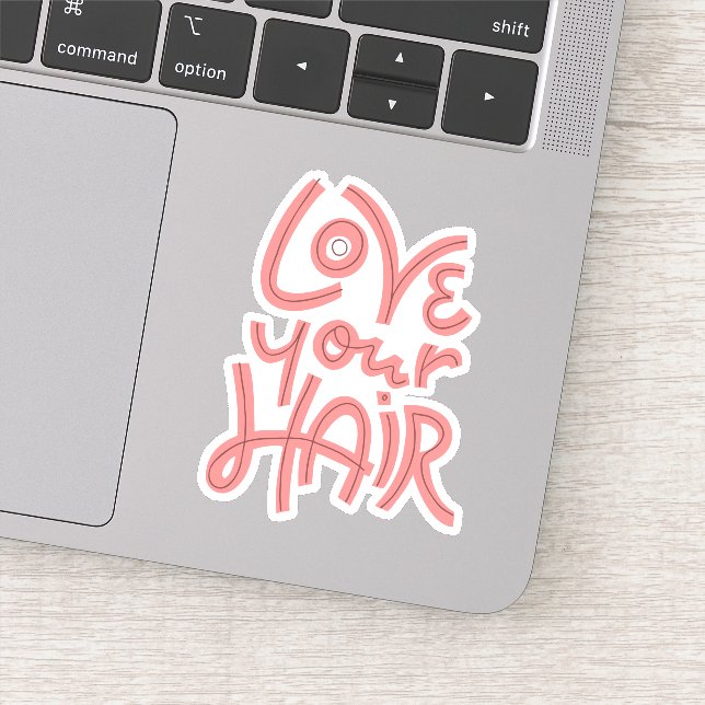 Sticker Aimez vos cheveux (Détail)