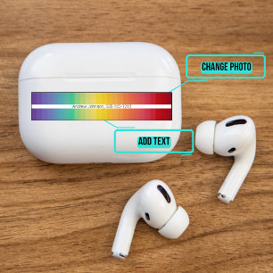 Sticker Airpods Pro Coque peau décorative - Arc-en-ciel