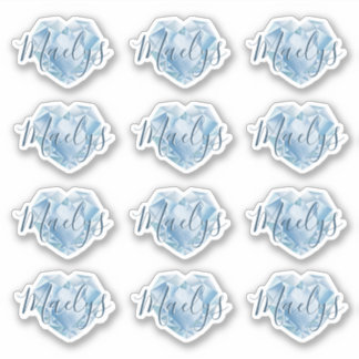 Sticker Ajouter Un Monogramme Ou Un Nom Coeur Gentil Diamo