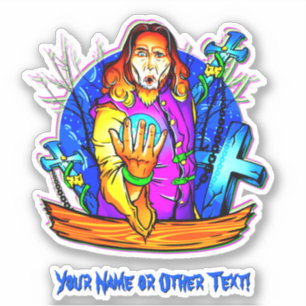 Sticker Ajouter un nom, Magicien Assistant Crystal Ball Gl