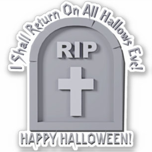 Sticker Ajouter un nom Texte, RIP 3D Gravestone doit retou