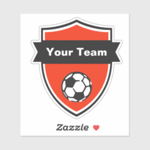 Sticker Ajouter Votre Nom Équipe De Football