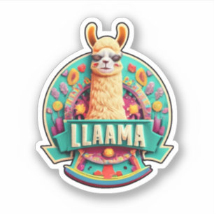 Sticker Ajoutez vos objets avec des décalques Llama Vinyl