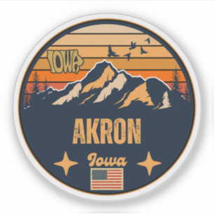 Sticker Akron, Iowa, États-Unis
