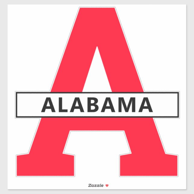 Sticker Alabama (Feuille)