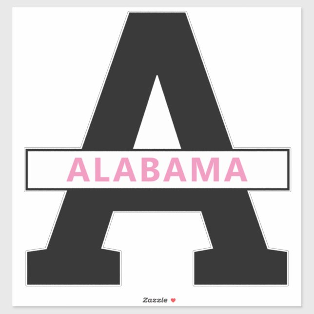 Sticker Alabama (Feuille)