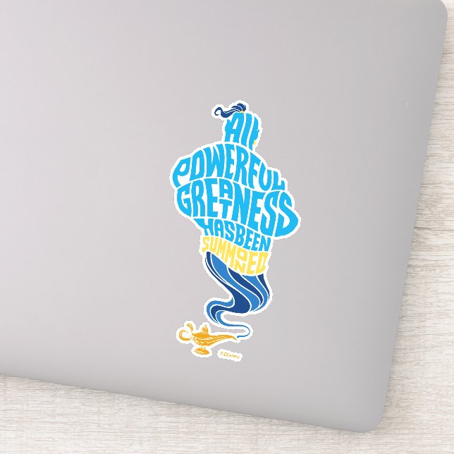 Sticker Aladdin | Génie - Toute Grandeur Puissante (Détail)