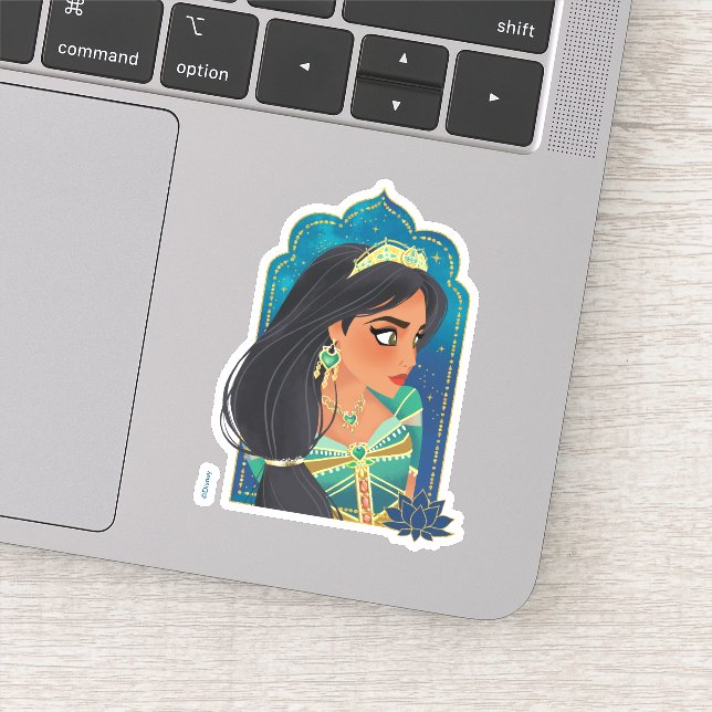 Sticker Aladdin | Graphique de profil latéral Jasmine (Détail)