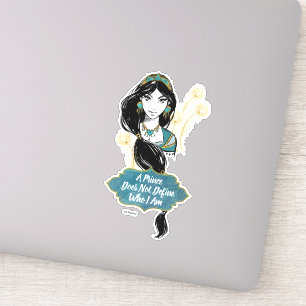 Sticker Aladdin Jasmine "Qui je suis"