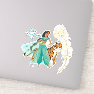 Sticker Aladdin Jasmine & Raja "Ne jamais me sous-estime