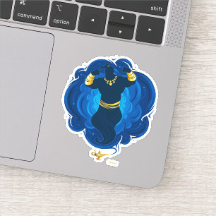 Sticker Aladin  Génie émergent de la lampe