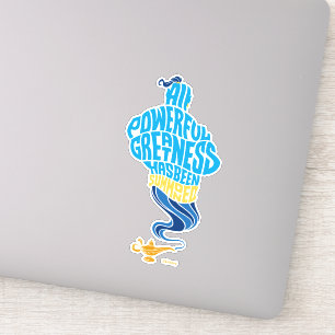 Sticker Aladin  Génie - Toute grandeur puissante