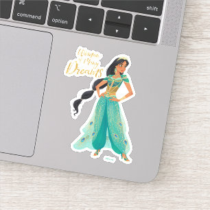 Sticker Aladin  Jasmine "Femme de nombreux rêves"