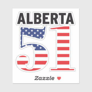 Sticker Alberta 51e WEXIT de l'État américain