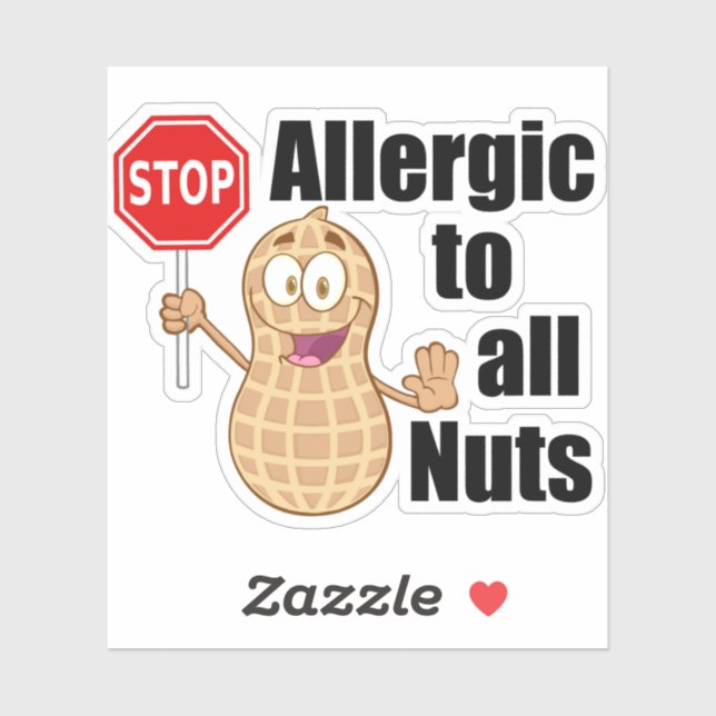 Sticker Alerte anti-allergie (Feuille)