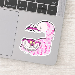 Sticker Alice à Wonderland   the Cheshire Cat en texte