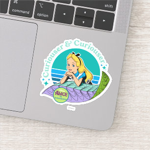 Sticker Alice au pays des merveilles   Curiouser & Curious