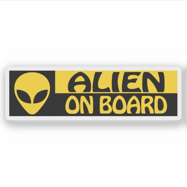 STICKER ALIEN À BORD (Devant)