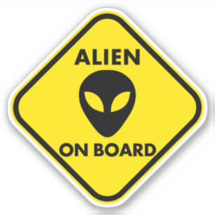 STICKER ALIEN À BORD DES BÂTIMENTS