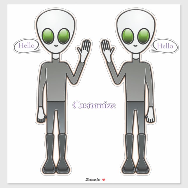 Sticker Alien courtois Thunder_Cove (Feuille)